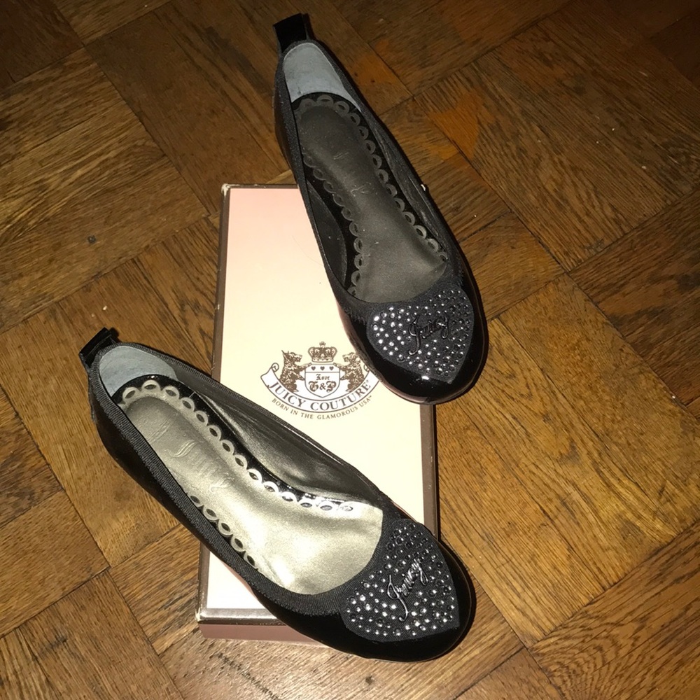 Juicy Couture Black Soft Patent Shoes